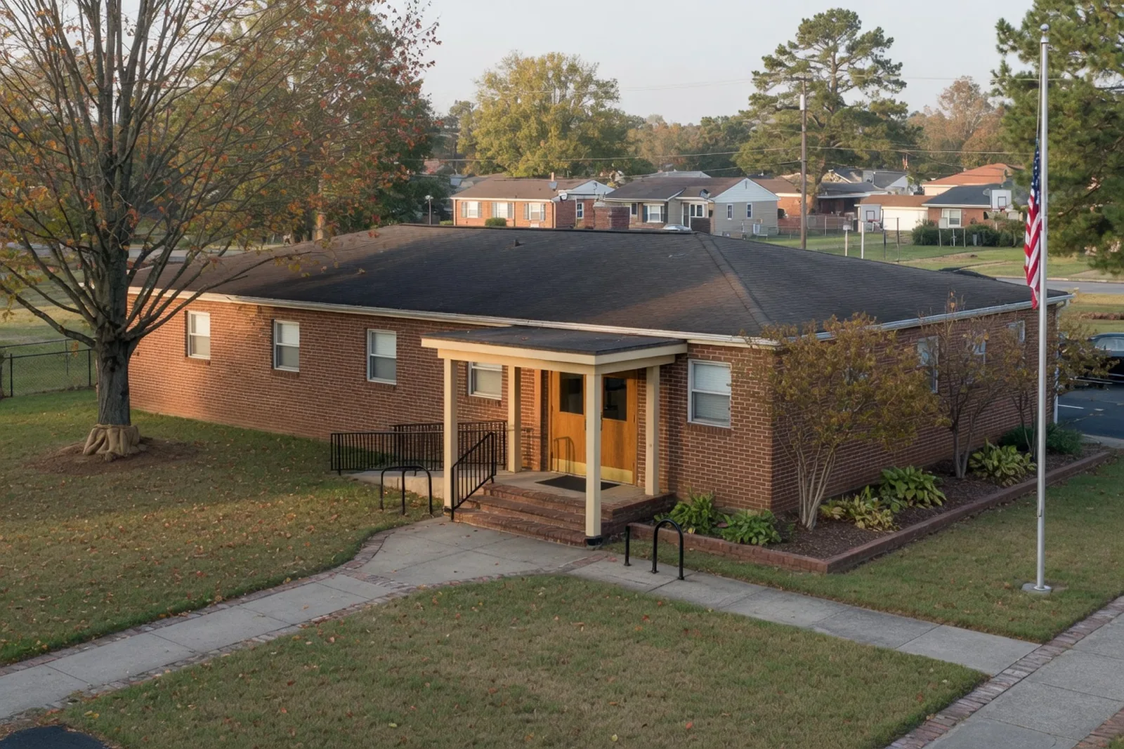The Montessori School of Fairfax building and grounds in Chantilly, Virginia